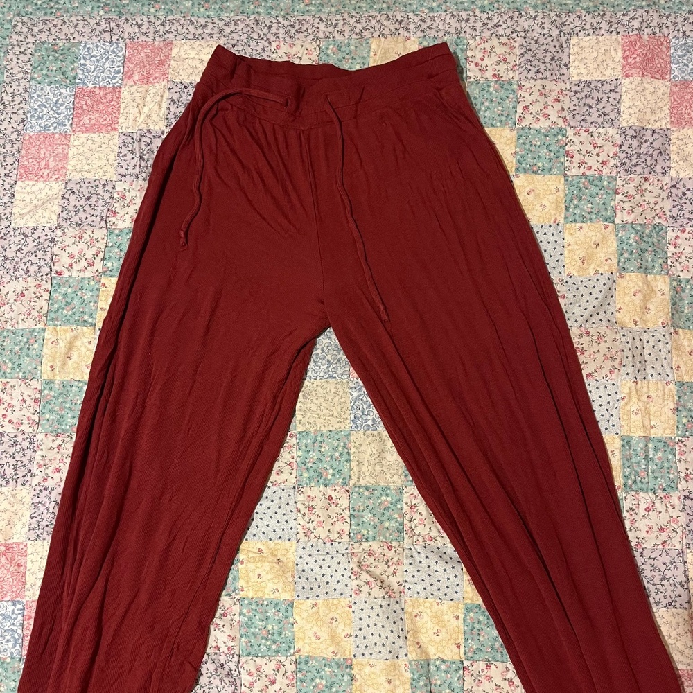 Hollister Gilly Hicks Red Pajama Pants Size Small